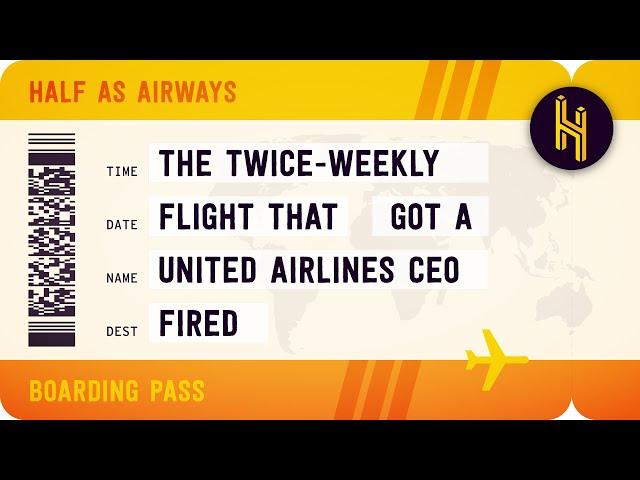 The Twice-Weekly Flight That Got a United CEO Fired