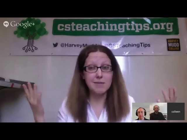 Colleen Lewis talks about csteachingtips.org