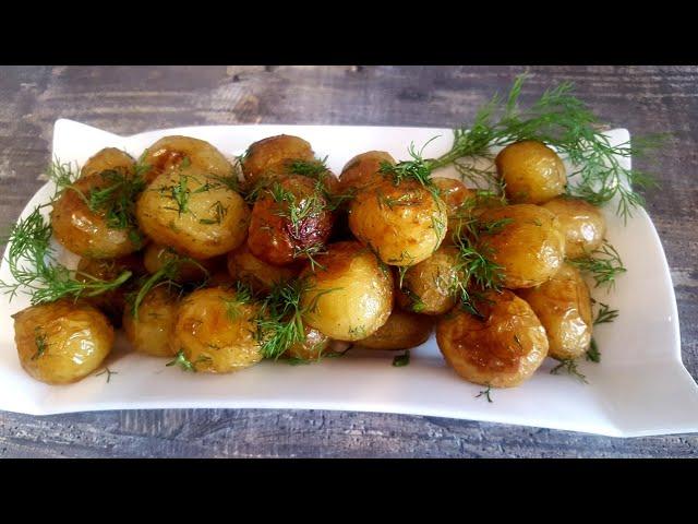 Whole fried young potatoes!