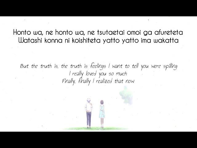 Honto wa ne (ホントは、ね ) - Uru (English/Rom Lyric)