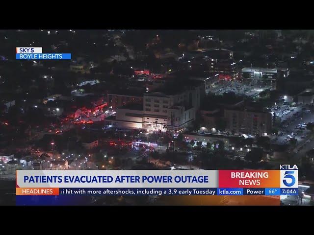 Power outage forces critical condition patients from Los Angeles hospital