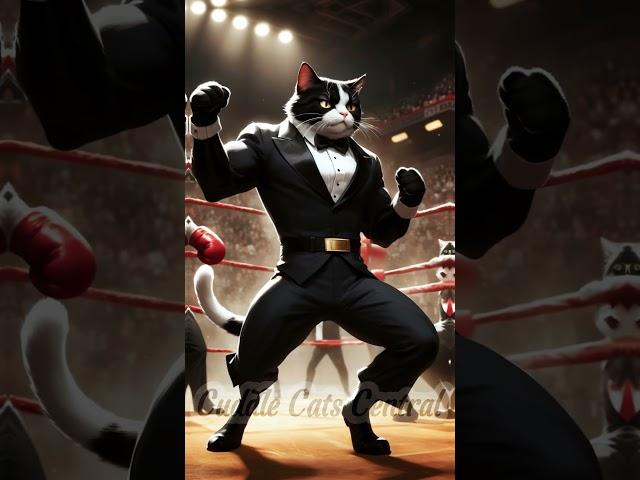 The Great Alley Rumble: Whiskers  Boots!  #cat #epiccatfights #catvideos #cuteanimal #superhero