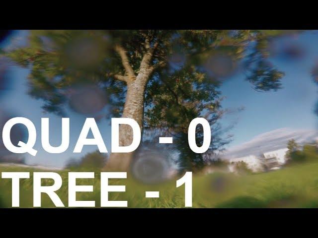 Drone VS Tree - It didn't end well...