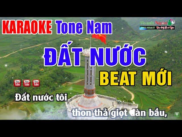 Đất Nước Karaoke 2023 Tone Nam | Nhạc Sống Thanh Ngân - Beat Phối Mới