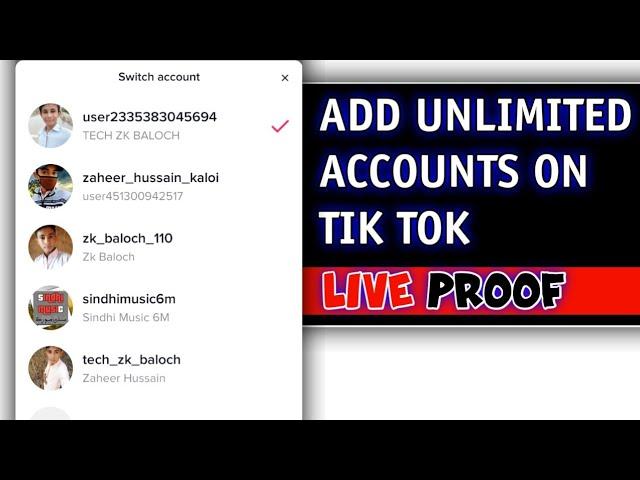 how to create unlimited tiktok account || unlimited tiktok account | Live Proof.