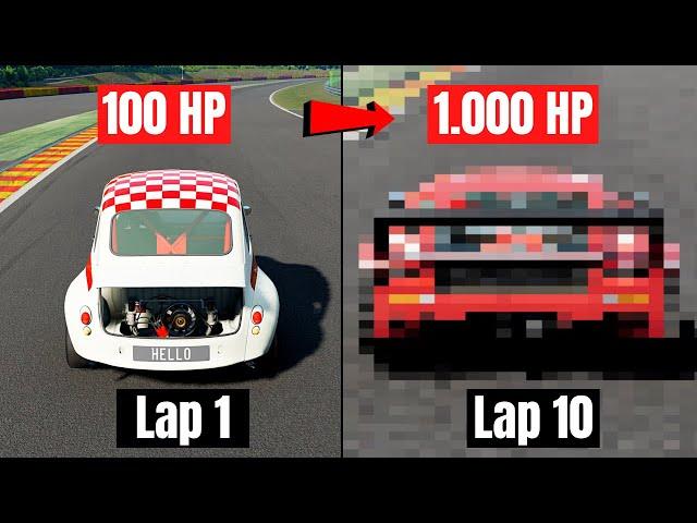 BeamNG, But Every Lap We Get More Horsepower