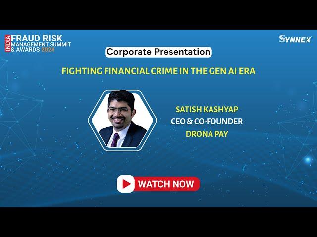 Corporate Presentation By 𝗠𝗿. Satish Kashyap, CEO & Co-Founder, from Drona Pay