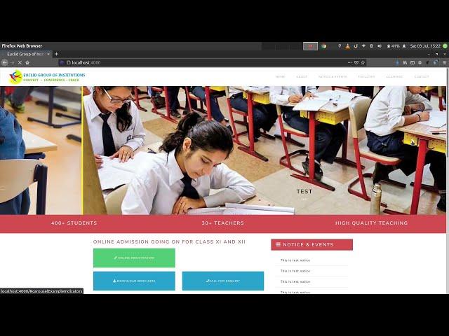 Responsive Website For Schools & Colleges with Admin Panel | School CMS | School Management