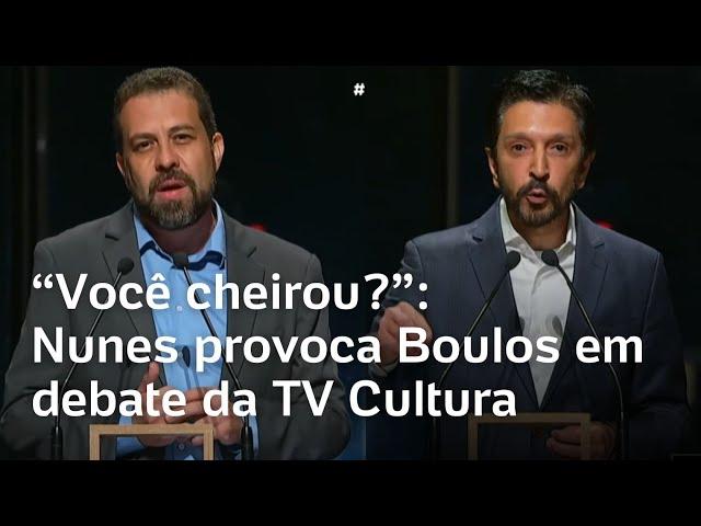 'Você cheirou?', 'Assuma BOs': Nunes e Boulos discutem em debate da TV Cultura; veja vídeo