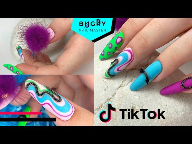 Correcting My Client's EXTREME Manicure / Trying Tik Tok Nail Trends!