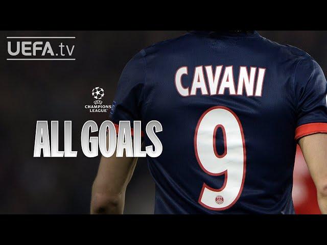 All #UCL Goals: EDINSON CAVANI