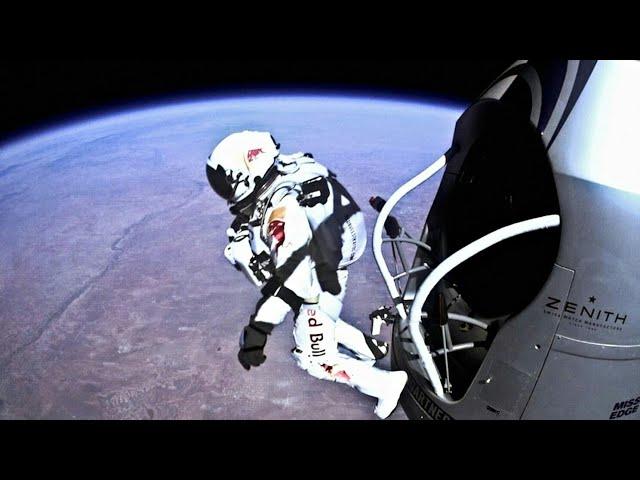 Jumping from space to earth // Jumping from space to earth world record, Full HD1080p FULL