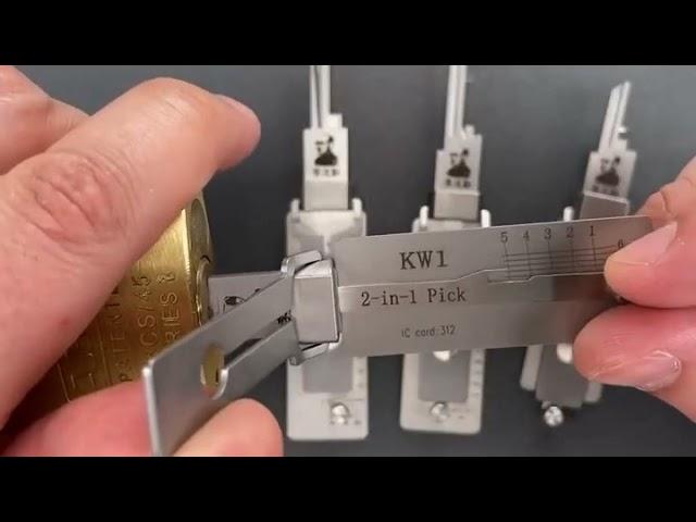 How to use Lishi KW1? Quickly use, 2-in-1 Locksmith Tool