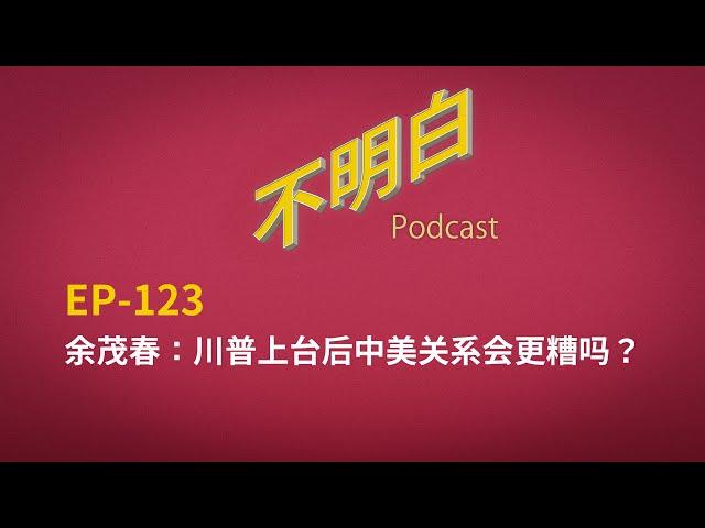 EP-123 余茂春：川普上台后中美关系会更糟吗？| 美国大选 | 特朗普 | 习近平 | 马斯克 | 贸易战 | 台湾 | TikTok | 中国 | 政治 | 华裔  | 乌克兰 | 全球化  |