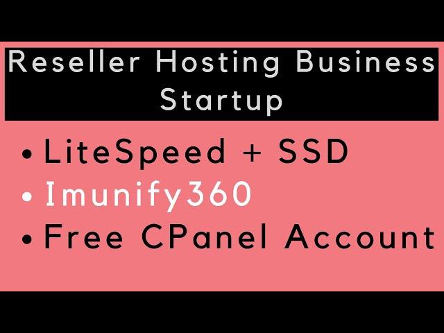 Setup Reseller Hosting Business Startup Guide | 2023