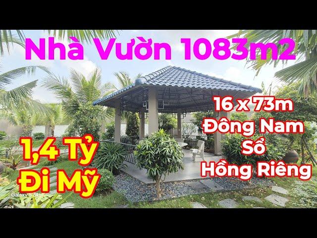 Bán Căn Nhà Vườn Sinh Thái 1083m2 - 570m Full Thổ Cư - Cây Ăn Trái - Ao Cá - Chồi Mát - Nhà Xe