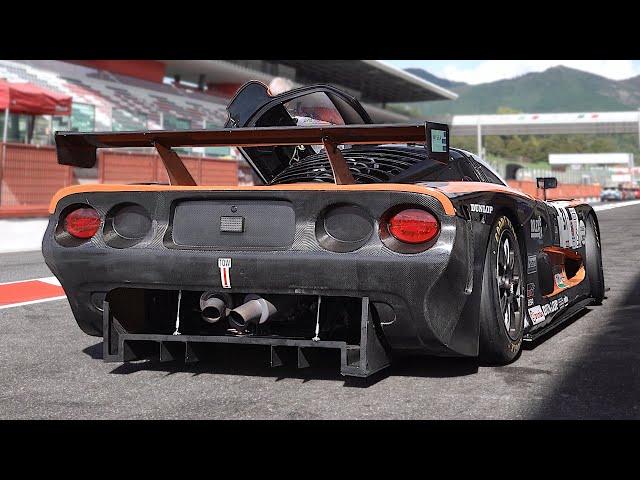 The forgotten Mosler MT900R GT3 racecar engine Sound feat. OnBoard footage racing at Mugello!