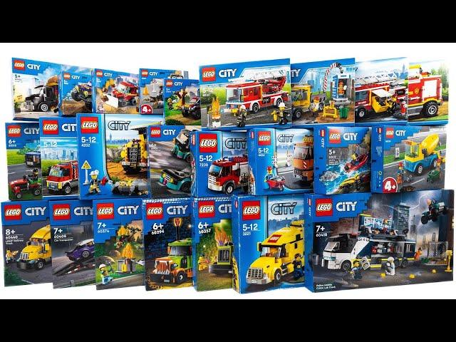 50 SETS COMPILATION/COLLECTION OF LEGO CITY TRUCKS