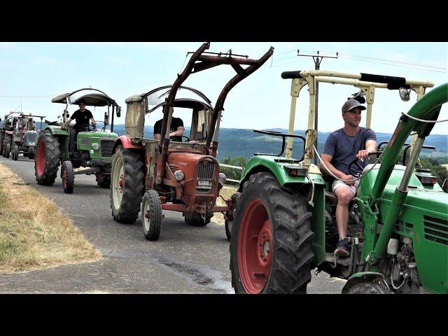 Oldtimer Prachtstücke verabschieden sich- vom schönsten Bulldogtreffen aus Heisdorf /Prüm 18.06.2023