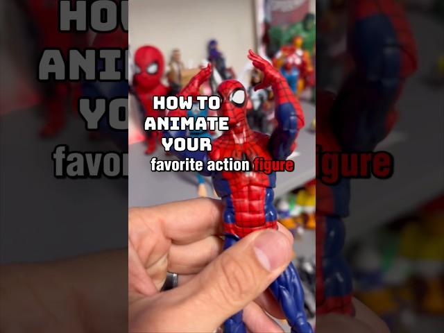How to animate your Spider-Man action figures in 2024! #spiderman #shorts #stopmotion #animation