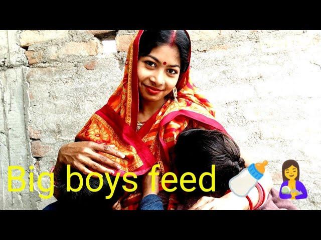 Big boys feed video and beautiful mom feed blog #yt#vlogs