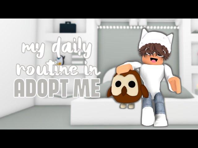my daily routine in adopt me! | roleplay |