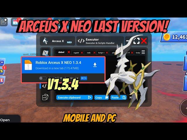 [NEW] ARCEUS X NEO EXECUTOR LASTEST VERSION V1.3.4 | ARCEUS X NEO EXECUTOR MOBILE ROBLOX