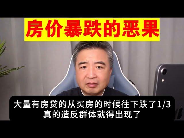 翟山鹰：房价暴跌的恶果丨如果房价暴跌1/3 人民会造反吗丨房地产