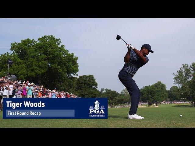 Tiger Woods Shoots Four-Over Par 74 | Round 1 | PGA Championship | 2022