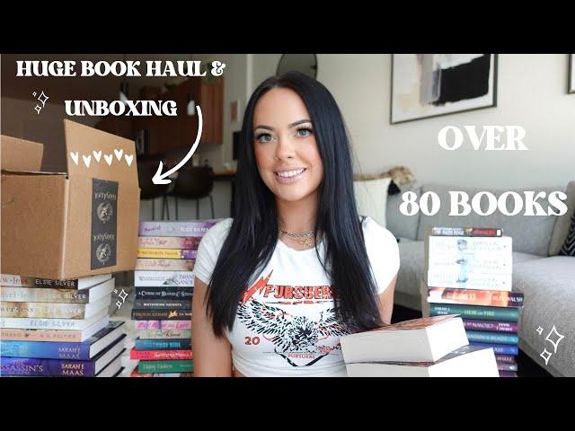 HUGE BOOK HAUL & UNBOXING  80+ books!