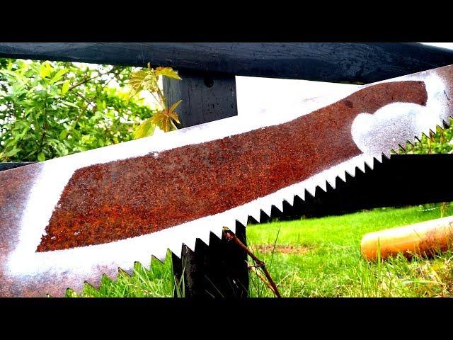 Making a Machete from an Old Rusty Saw