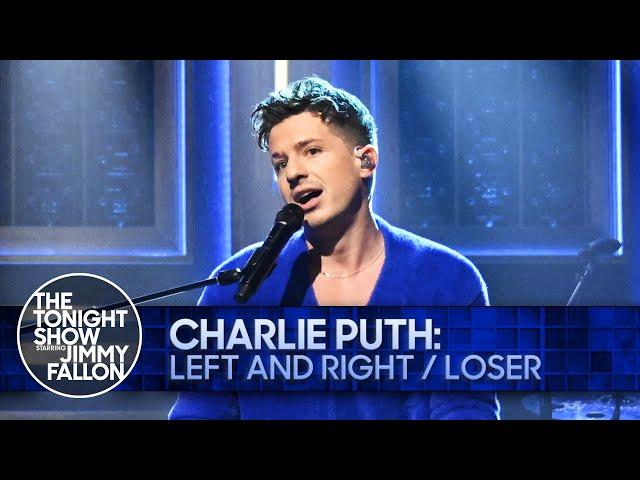 Charlie Puth: Left and Right / Loser | The Tonight Show Starring Jimmy Fallon