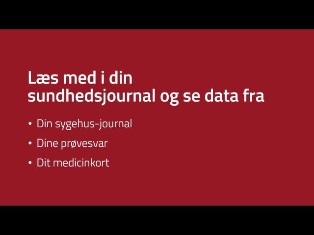 Sundhedsjournalen på sundhed.dk