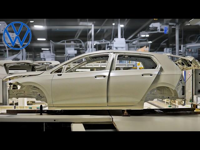 This is how the Golf is made in Volkswagen factory Wolfsburg, Germany