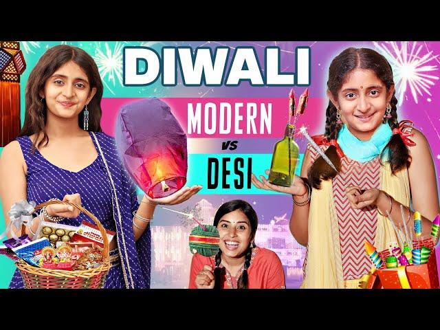 HAPPY DIWALI - Modern vs Desi Family | Types of People in Diwali | MyMissAnand