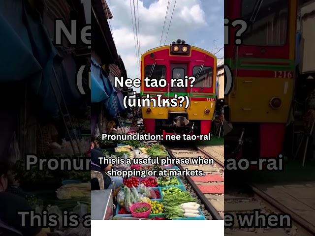 5 essential phrases you NEED for a smoother trip in Thailand! #travel #languagelearning #fyp
