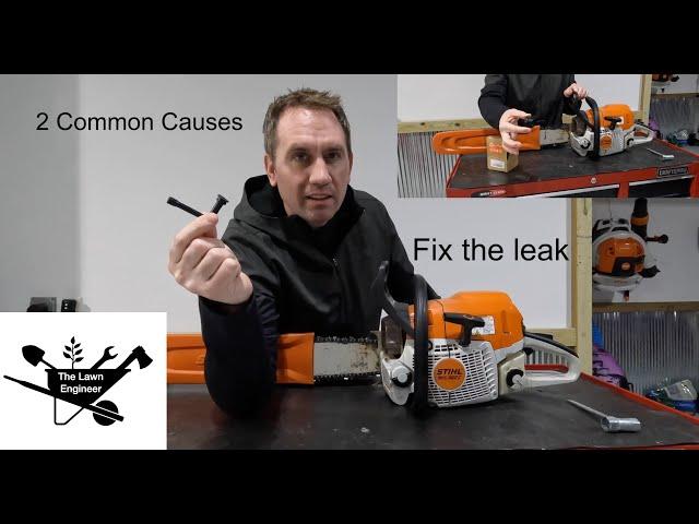 How to fix a bar oil leak on a Stihl chainsaw