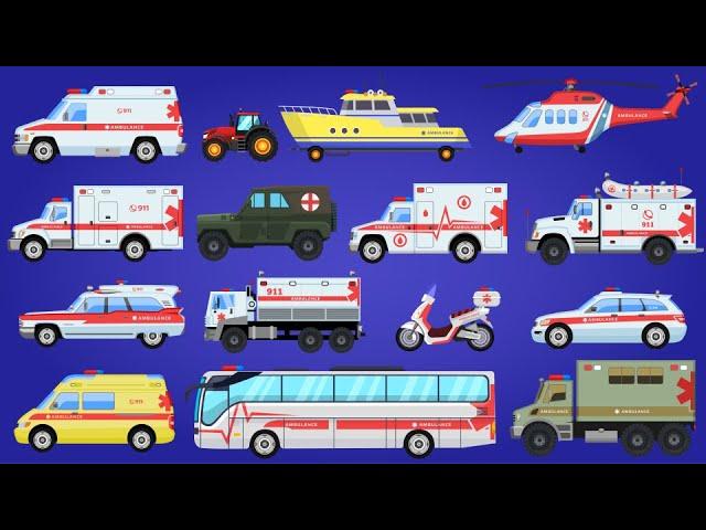 Medical Vehicles - Ambulance, Paramedic Cars with Sirens