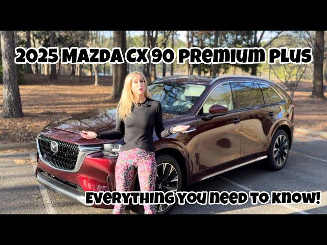 A REAL MOM CAR TOUR: 2025 Mazda CX 90 Premium Plus
