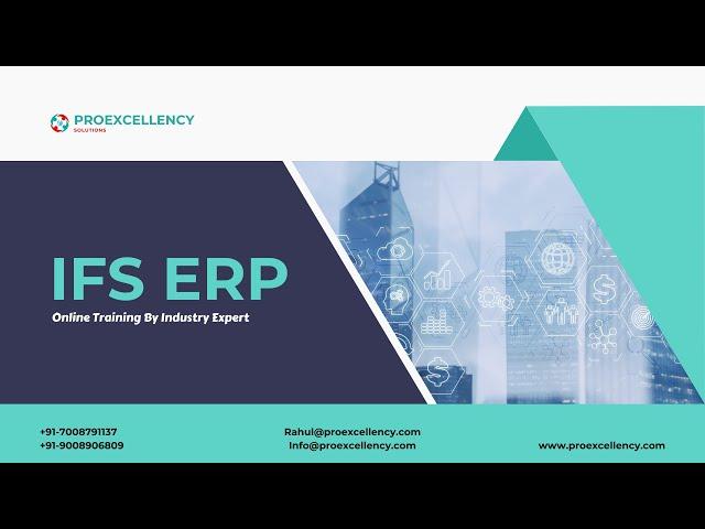 IFS ERP Online Training | Learn from industry expert