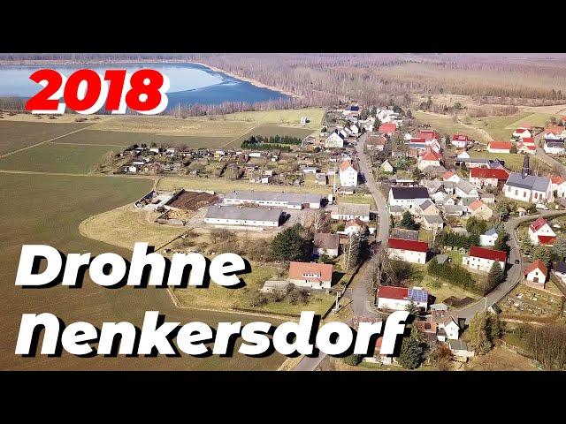 Drohnenflug über Nenkersdorf (bei Frohburg) im Jahr 2018 (Drohne: DJI Mavic Pro)