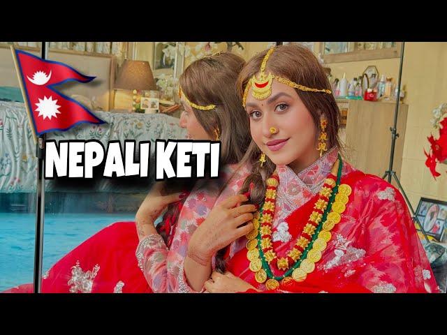 K Ma Nepali keti jasto dekhiyeki chu ?  || I turned myself into a nepali girl ️ #alizehjamali