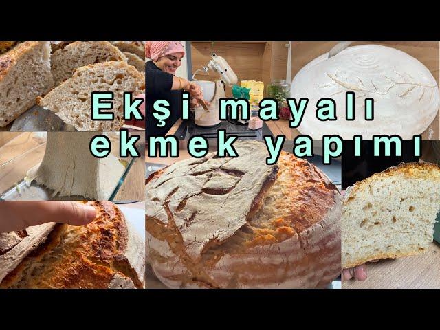 4.günlük ekşi maya ile ekmek yaptım/yapması mutluluk hormonu salgılıyor/sabrı olmayan yapmasın