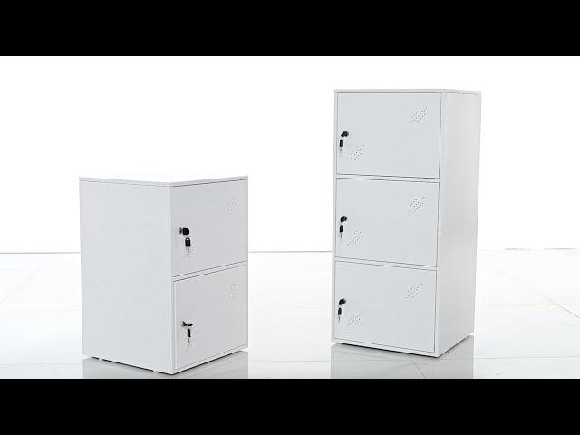 2-Door and 3-door assembled and combinable  metal file locker