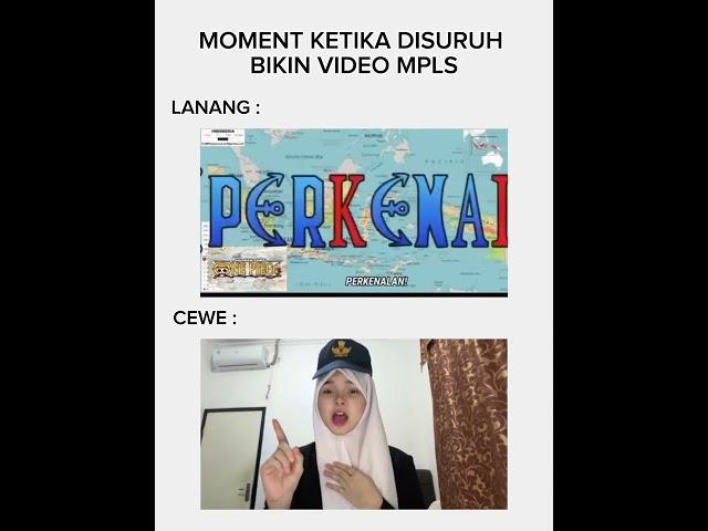 Perbedaan cewe dan cowo buat video perkenalkan diri mpls