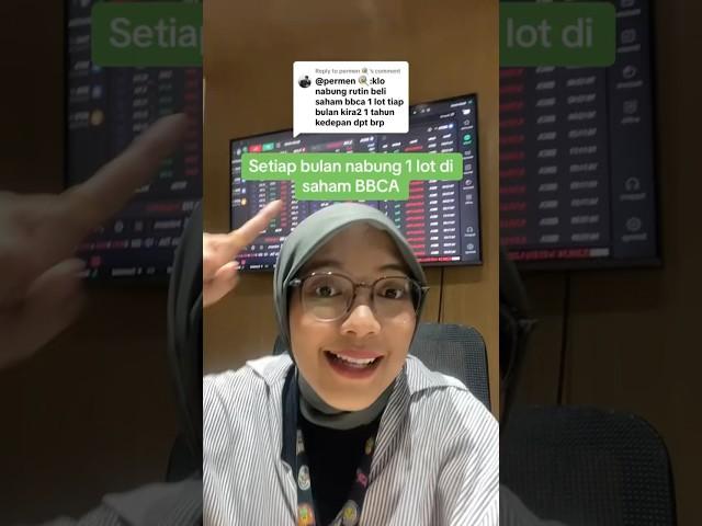 Nabung 1 lot Saham $BBCA Setiap Bulan