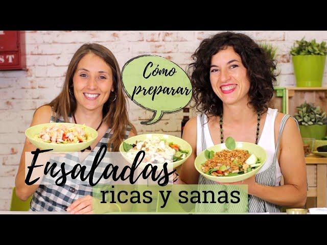 ENSALADAS RICAS Y SANAS | Recetas fáciles de ensaladas