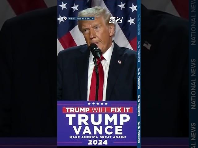 'God spared my life for a reason': Trump claims victory in West Palm Beach speech