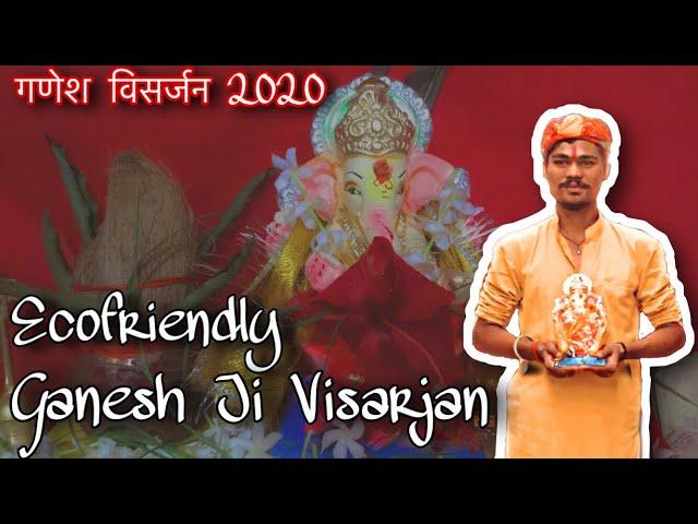 Ganesh Ji Visarjan 2020 | Ecofriendly Ganesh Visarjan 2020 | #Vlog 2 | rocking anshul | madawara