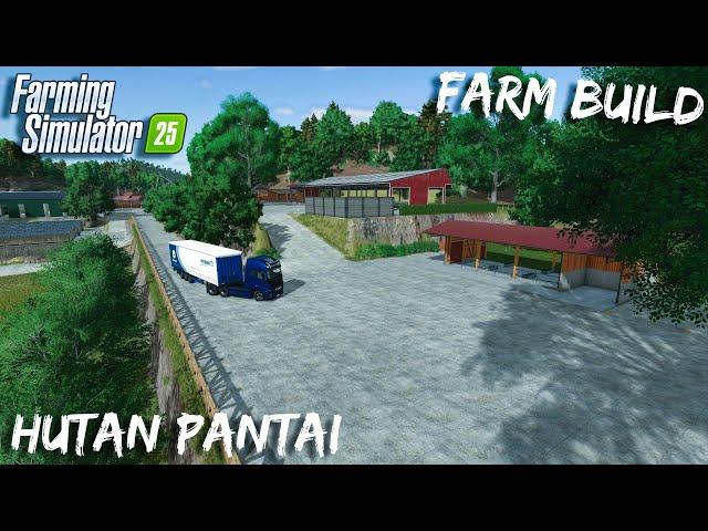 Building a Farm On Hutan Pantai | FS 25 Timelapse